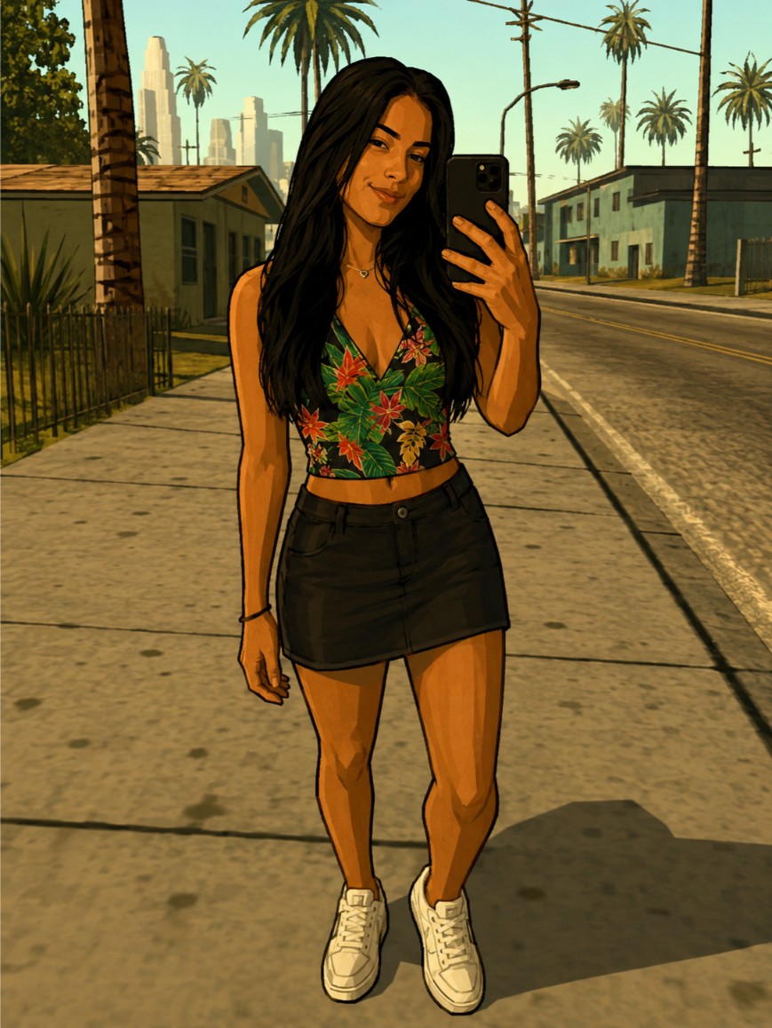 Resultado feminino em GTA SAN ANDREAS