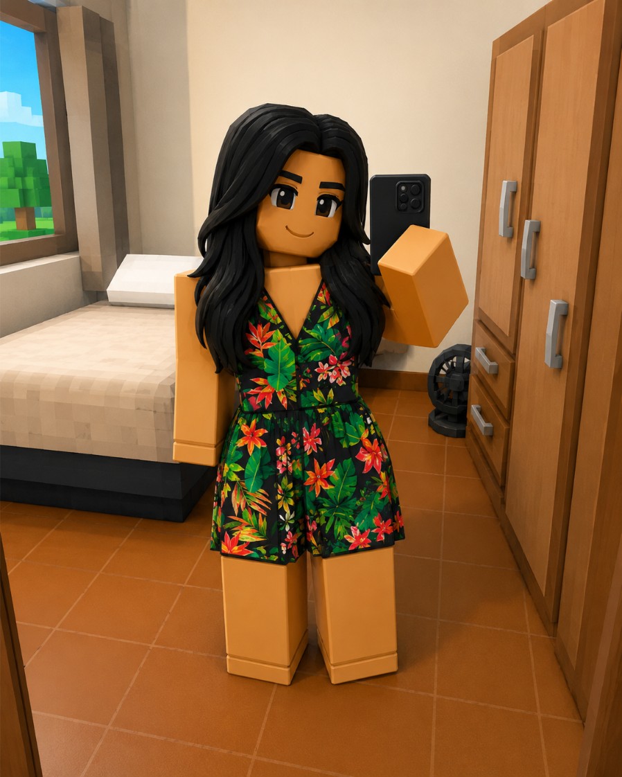 Resultado feminino em ROBLOX